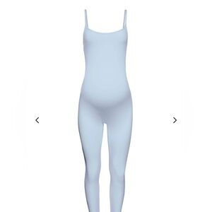 The Kate Maternity Unitard Bumpsuit Blue